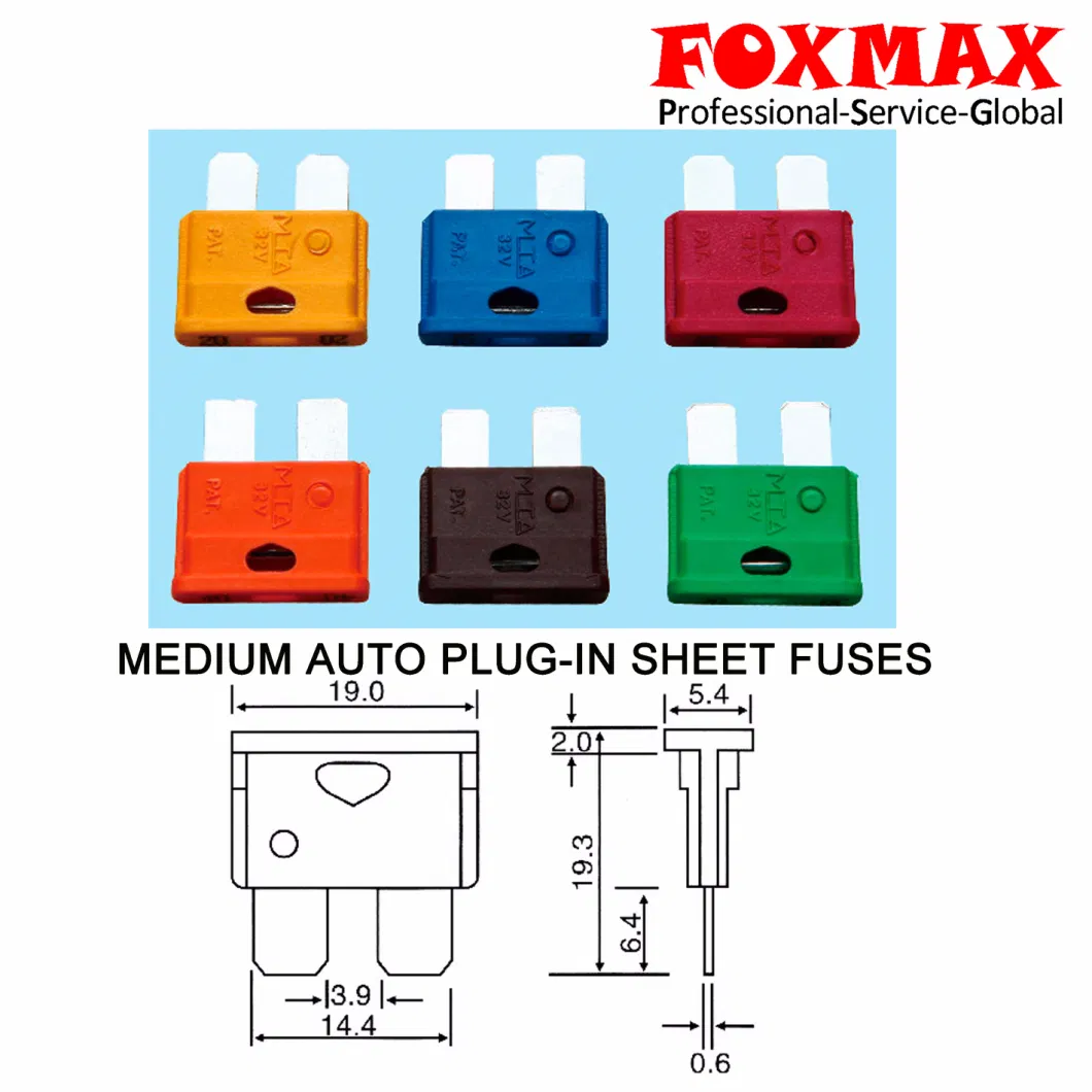 Medium Auto Plng-in Sheet Fuse (FX-F04MD)