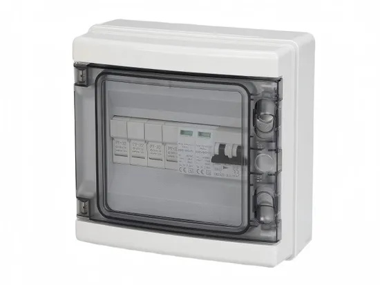 DC 500V Fuse MCB SPD Solar PV DC Waterproof Combiner Box 