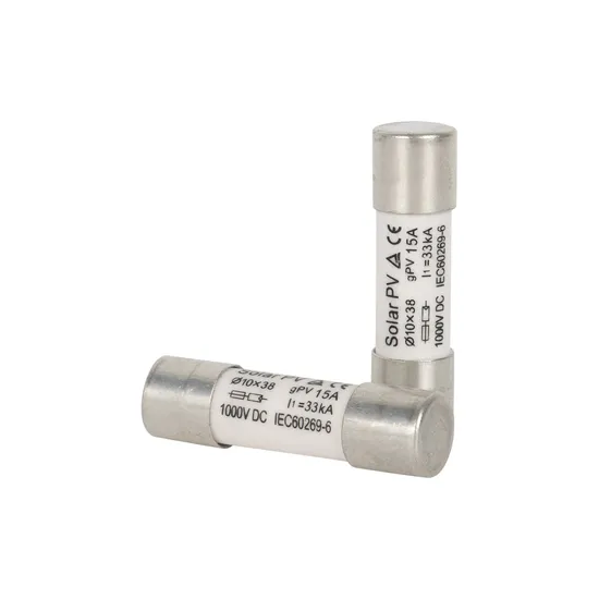 PV DC Fuse Link 10X38mm 1000V 2A~32A 20ka Solar DC Cylindrical Ceramic Fuse 