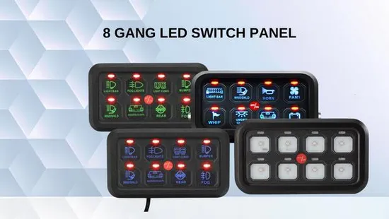 8 Gang Switch Panel Circuit Control Box with Circuit Control Box Waterproof Fuse Relay Box Wiring Harness 