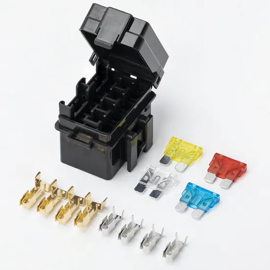 Auto 12V Fuse Holder Box 4 Way Fuse Block with Fuses and Terminals Universal with Protection Cover for Car Boat Marine 