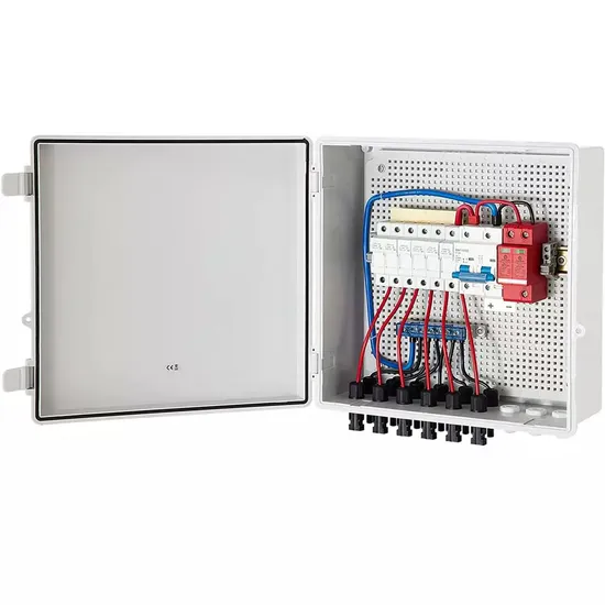 6 String 6 in ABS Plastic 500V 550V 600V 1000V Waterproof Photovoltaic Solar Panel System DC PV Combiner Box with Fuse Breaker Surge Arrester 