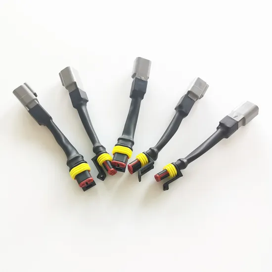 a Pair 8 AWG Cable Extension 50A Anderon Plug with Terminal Ring Blade Fuse Holder 