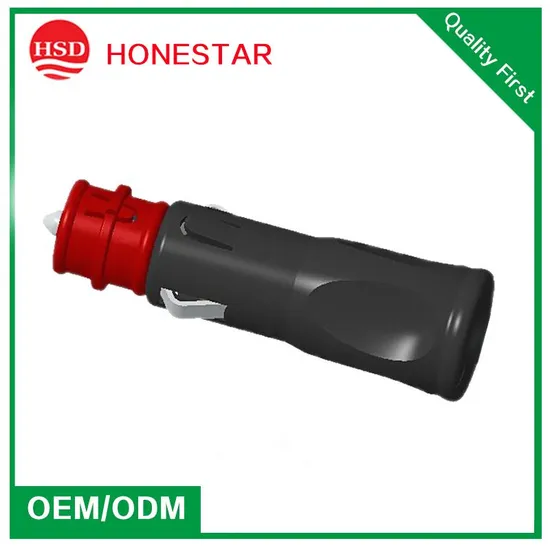 Red Head Car Cigarette Power Plug 10A Fuse 12V/24V 