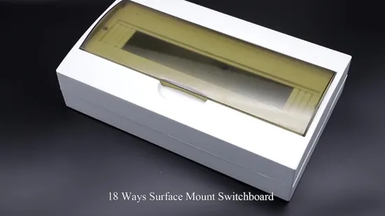 IP30 AC DC Electrical Distribution Box Fuse Lock Consumer Unit House 