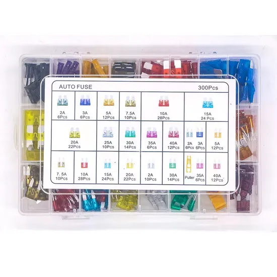 300PCS Car Blade Fuses Assortment Kit Standard Mini 1