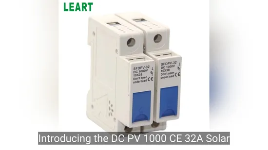 DC PV 1000 CE 32A Solar Fuse Base 1038 